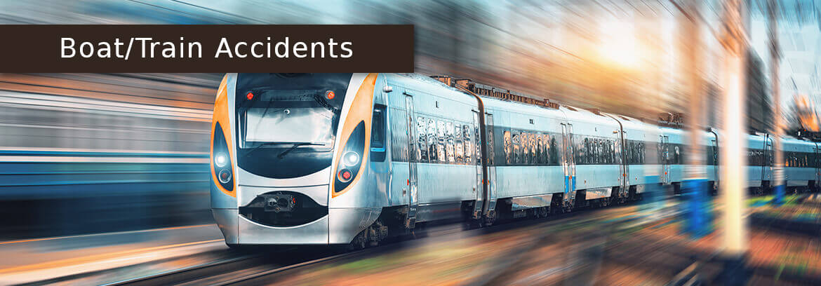 Boat/Train Accidents - Law Offices of Brian Larsen traing speeding with caption Boat/Train Accident