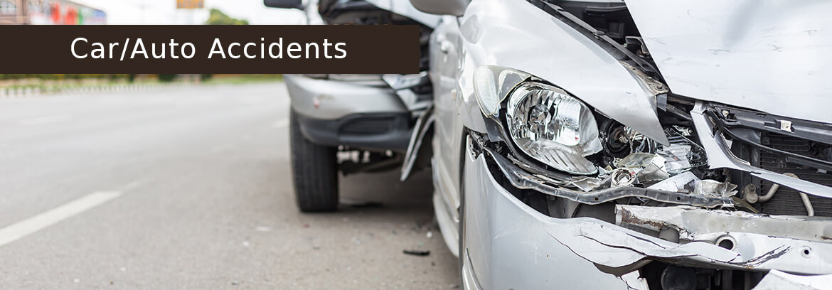 Car/Auto Accidents Personal Injury Cases - Law Offices of Brian Larsen car crash with caption Car/Auto Accidents